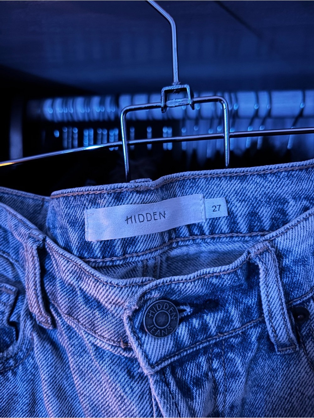 Distressed Light Blue Ripped Jeans - Picture 4 of 4
